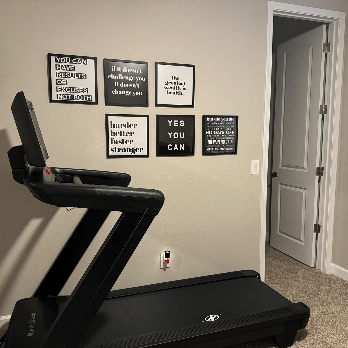 Gym Motivation Typography Wall Art Bundle