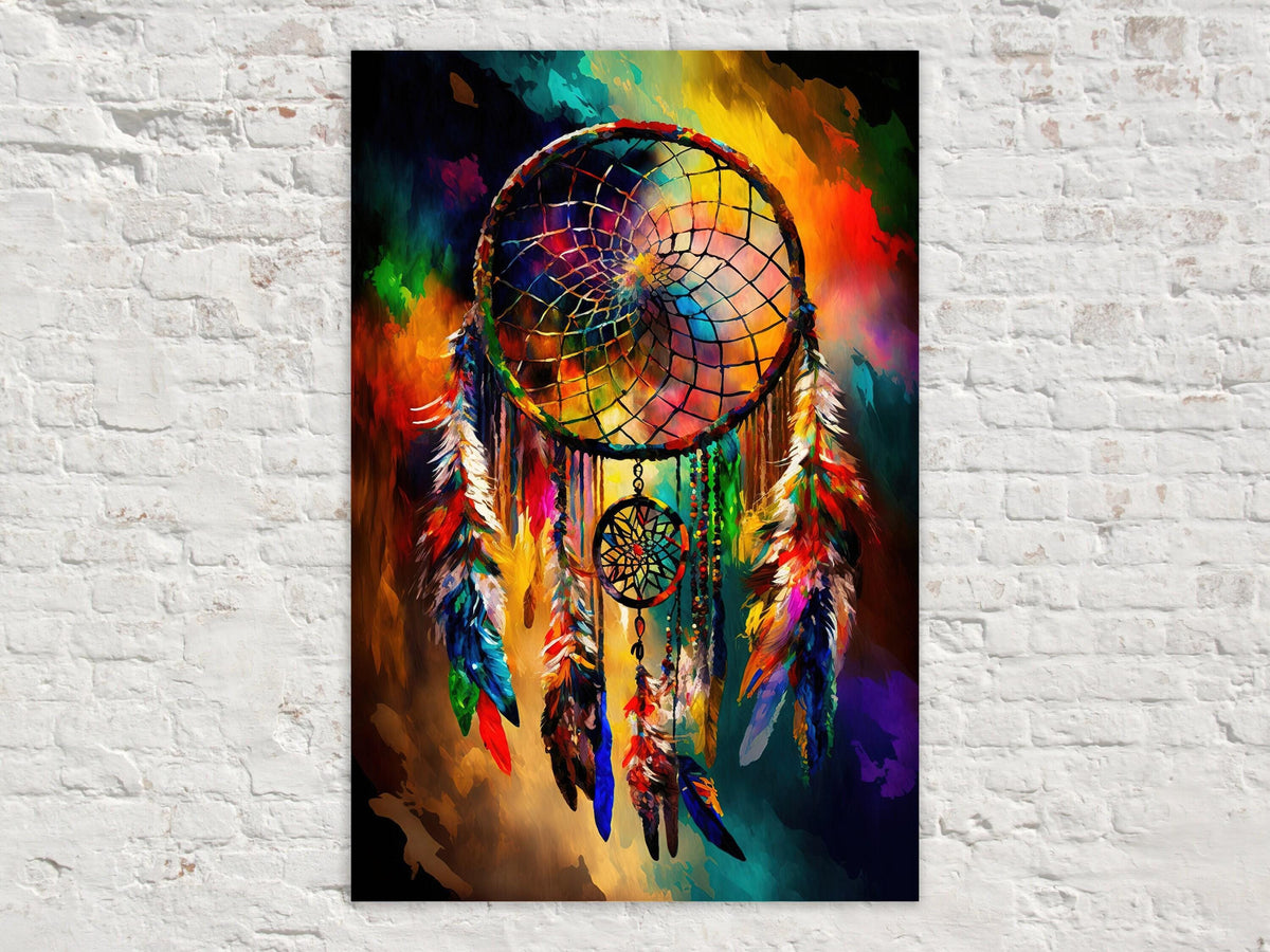 Vibrant Dreamcatcher Digital Artwork