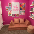 Bold Pink Maximalist Playroom: A Vibrant Escape for Kids